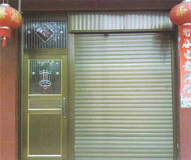 豪華型香檳色鋁卷門(mén)（龍巖卷閘門(mén)廠(chǎng)）